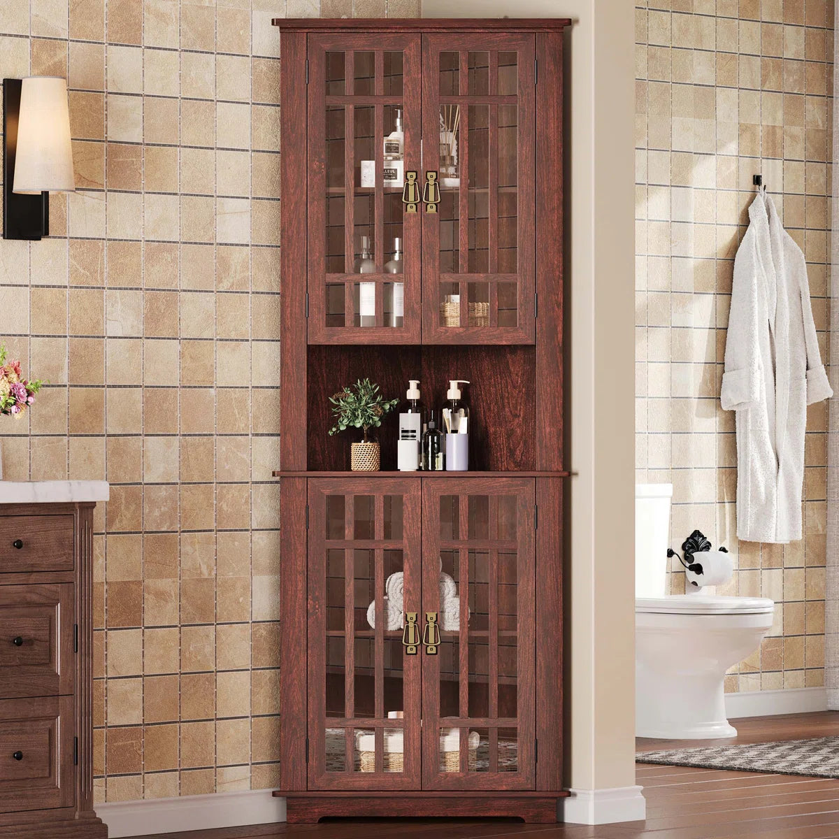 Meuble de coin avec rangement