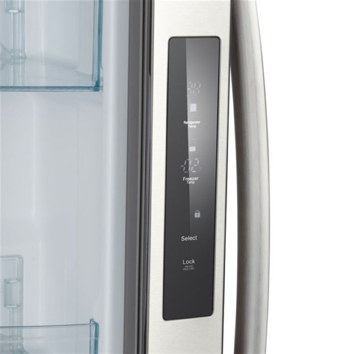 Réfrigérateur encastré Kenmore à deux portes 17,5 pi³ en acier inoxydable avec machine à glaçons